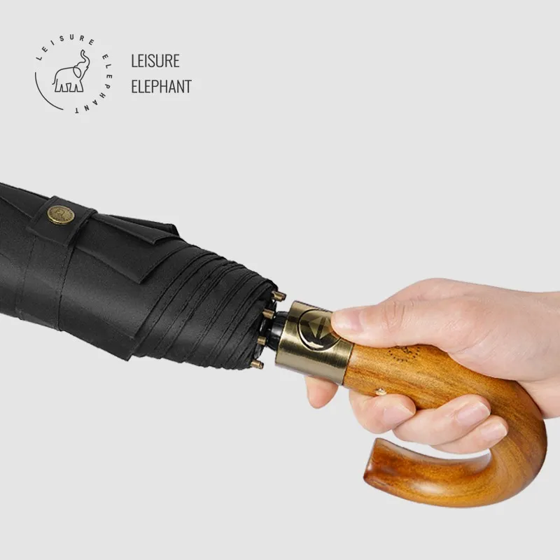 wooden handle Sun Umbrella
